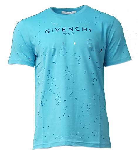 givenchy sky blue t shirt|givenchy t shirt men sale.